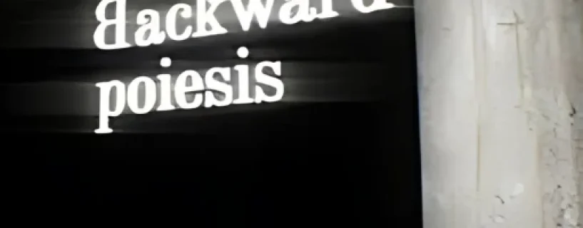 Backward poiesis Free Download